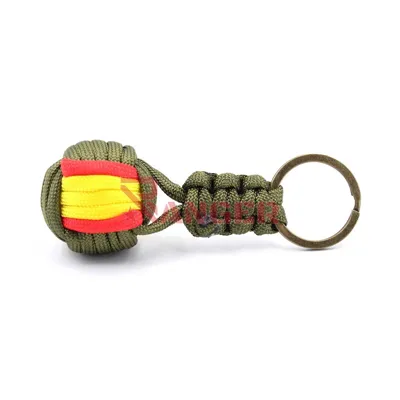 Llavero Bola Immortal Paracord Bandera España - Immortal Warrior