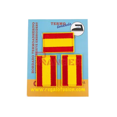 Bandera España Bordado Mediano 3PCS Liso - Foraventure