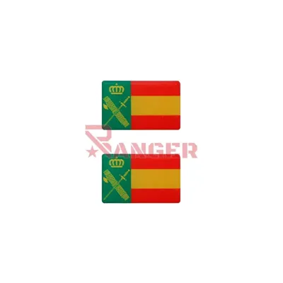 Pegatina Abultada Med. 2PCS Guardia Civil España - Foraventure