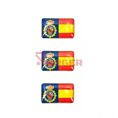 Pegatina Abultada PEQ. 3PCS Policía Nacional España - Foraventure