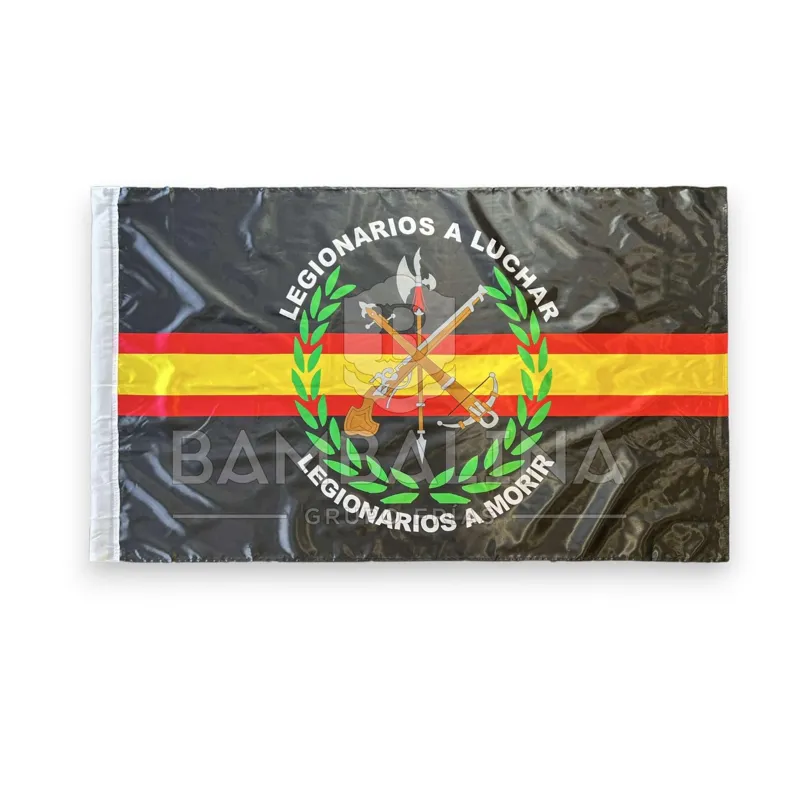 Bandera Legión Española 150×90 · Negro