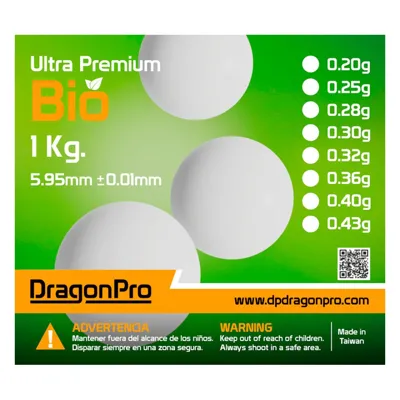 Bolas Bio 0.43g Ultra Premium 1 kg 2325 BBs - DragonPro