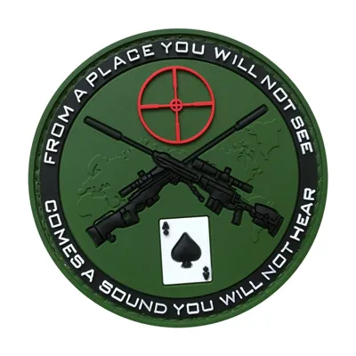 Parche de Goma PVC Sniper Poker 75 mm - DragonPro
