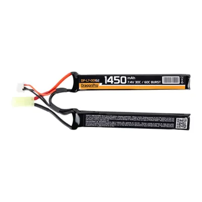 LIPO G2 7.4V 1450mAh 30C/60C 2x 115x16.5x7mm - DragonPro