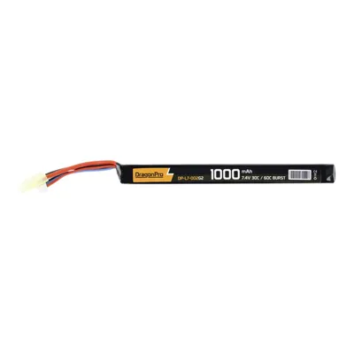 LIPO G2 7.4V 1000mAh 30C/60C 170x15x9mm - DragonPro