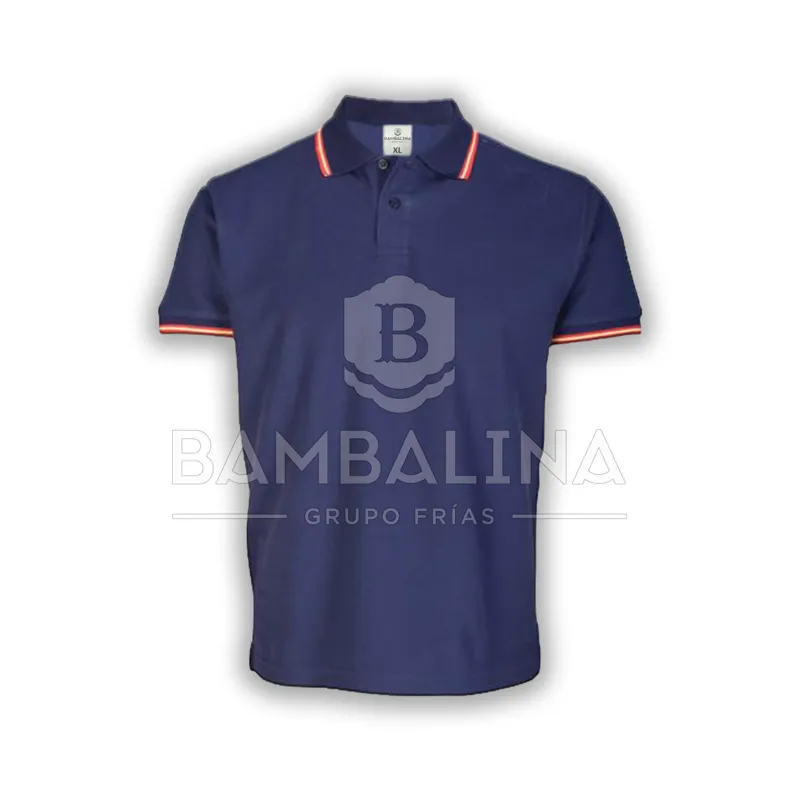 Polo España Algodón · Azul