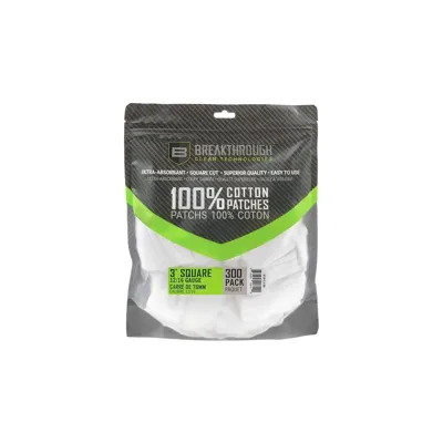 Parches Limpieza de Escopeta cal 12 y 16 - Breakthrough Clean