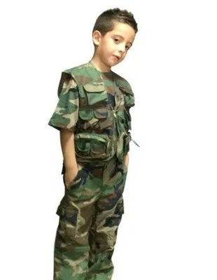 Ropa Niño Chaleco Pantalón Militar