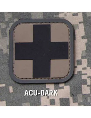 Médico ACU Dark PVC Cuadrado 5 cm Cruz