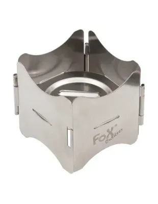 Soporte para Hornillo Plegable Acero Inoxidable Compacto