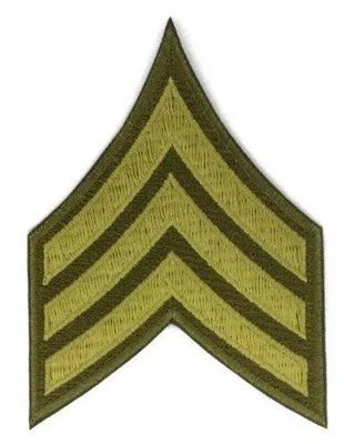 Rango Sargento 7 x 10 cm Fondo