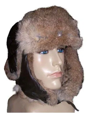 Polar Orejeras Piel Conejo Tipo Ruso