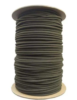 1 Metro Cuerda Paracord 550 Tipo III 4mm Color Liso