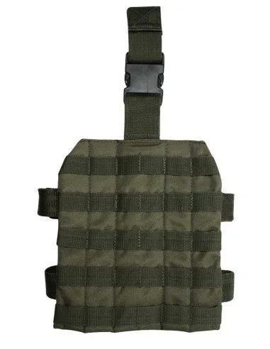 Pernera Panel Táctico Pierna Compatible MOLLE 25x22 cm