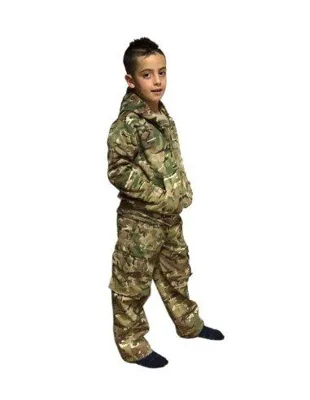 Ropa Niño Sudadera Deportiva Militar Algodón