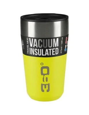 Vaso Acero Inoxidable Aislado Grande 475 ml 360 Degrees Tapa