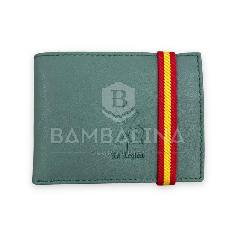 Cartera Piel Legión · Verde / OD
