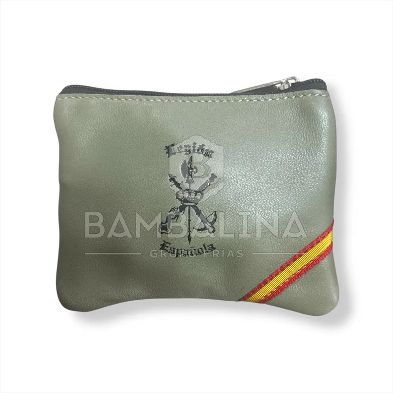 Monedero Piel Legión · Verde / OD