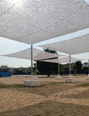 Malla de Sombreo Sunbreeze 5x3m BLMD 75/80% Marco Acero