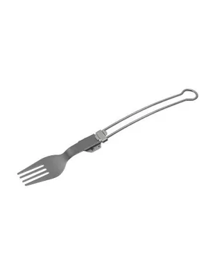 Tenedor Outdoor Titanio Plegable con Funda