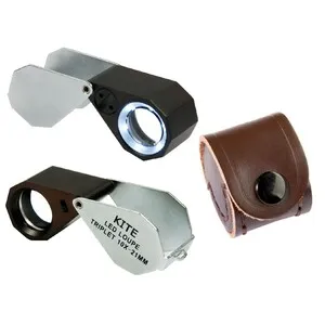 Lupa Plegable de Campo con Luz 10x21 Triplet con LED - KITE