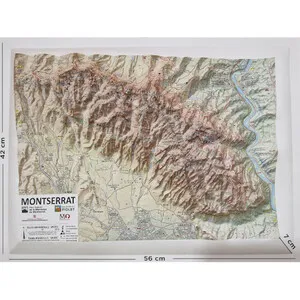Mapa Relleu 1:18.000 Montserrat - Piolet