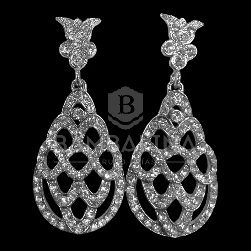 Pendientes Mantilla Plateados