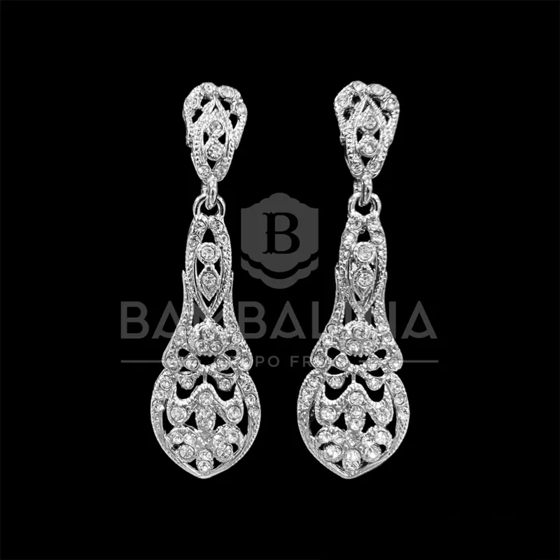 Pendientes Mantilla Plateados