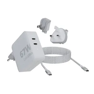 Cargador de Viaje XVC2067 67W Gan-Ultra con Cable Usb-C Pd - XTORM