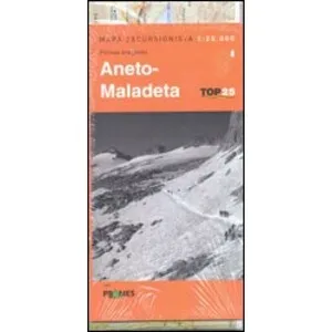 Mapa Excursionista 1:25.000 Pirineo Aragones Aneto - Maladeta - Prames