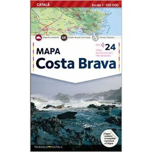 Mapa Costa Brava 1:100.000 (Català) - Triangle Postals