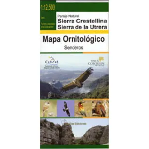 Paraje Natural Sierra Crestellina, Sierra de la Utrera. Mapa Ornitológico. Senderos - Bio Gea Ediciones