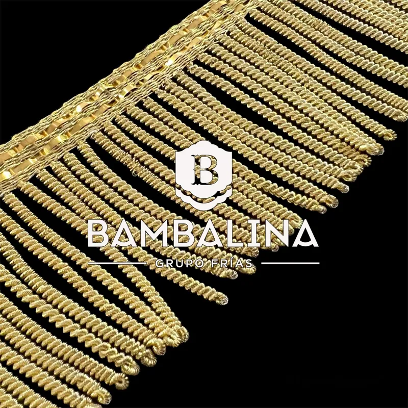Fleco Canutillo 8cm · Oro