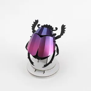 Rompecabezas 3D Entomology Puzzle - Scarab Beetle - ASSEMBLI