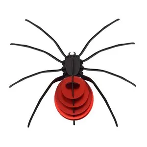 ASSEMBLI Rompecabezas 3D Entomology Puzzle - Spider · Rojo