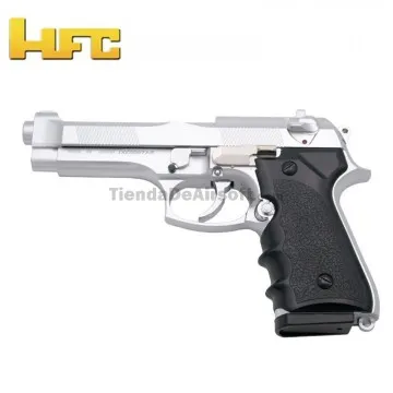 Tipo Beretta 92FS Cromada - Pistola Muelle Pesada