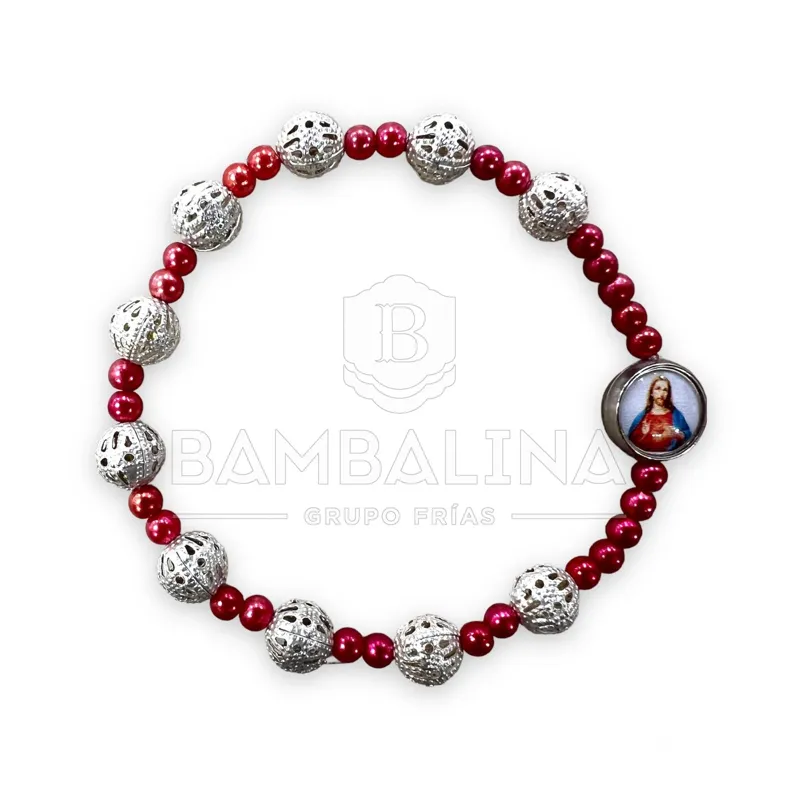 Pulsera Elástica – Corazón de Jesús