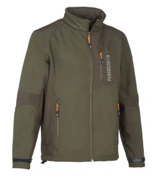 Percussion Blouson Chasse Softshell Ref. 15103 · Vert marron