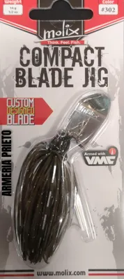 Spinner Compact Blade Jig CBJ12-302 Pumpkin Flash - MOLIX