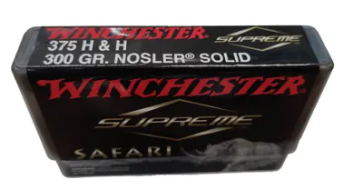 Bala 375 H&h Mag Supreme Nosler Solid 300g - WINCHESTER
