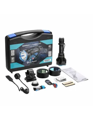LED Warrior x Turbo Kit 1100LUM. Recargable con Pulsador y Montura Magnetica OL-9015 - OLIGHT