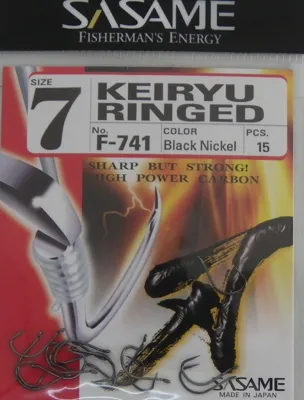 Anzuelo Anilla Sasame Keiryu Ringed F-741 Nickel 15PCS - GENERICO PESCA