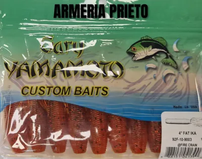 Vinilo Yamamoto 4 Fat Ika 92F-10-9003 Fire CRAW10UNID - GARY YAMAMOTO