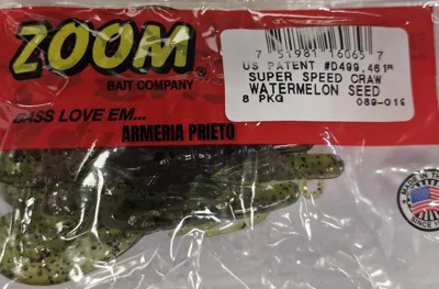 Vinilo Super Speed Craw Watermelon Seed 089-019 8UNID - ZOOM