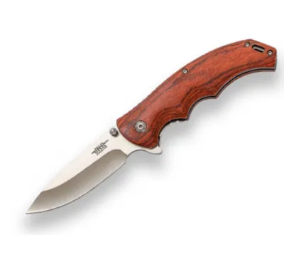 Navaja Jkr Puño Madera Hoja 8.5cm Ref. JKR0903 - JOKER