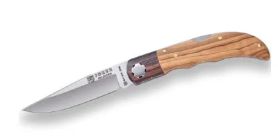 Navaja Pointer con Cachas de Olivo y Virola Palisandro Hoja 7.5cm Ref. NO-118 - JOKER