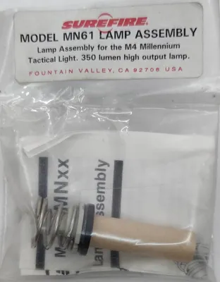 Bombilla Halógena Linterna Model MN61 para M4 Millennium Tactical Light 350LUM - Surefire