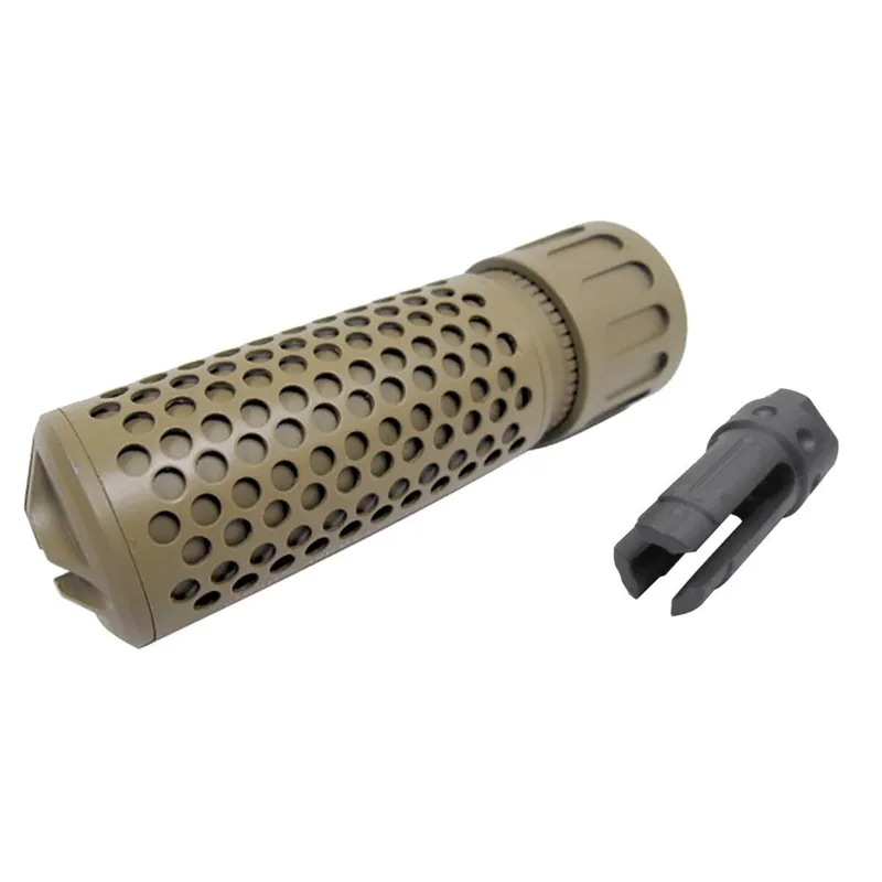 Kac-Qdc CQB Silencer with Flash Hider for Electric Gun 1 · Tan / FDE