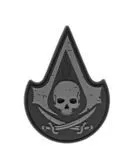 Assassin Skull Rubber Patch SWAT