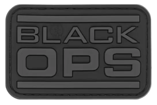 Ops Rubber Patch · Negro